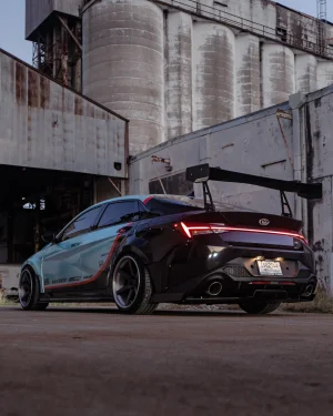 M&S Elantra N Carbon Fiber Swan Neck GT Wing Spoiler 2022 – 2023 M&S Elantra N Carbon Fiber Swan Neck GT Wing Spoiler 2022 – 2023