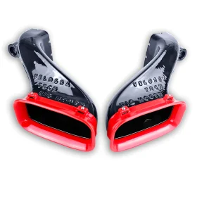 Velossa Tech Genesis G70 2.0T & 3.3T Dual Big Mouth Ram Air Intake Snorkels 2022 – 2025