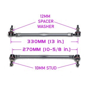 Godspeed Kona Adjustable Front Sway Bar End Links 2019 – 2023 Godspeed Kona Adjustable Front Sway Bar End Links 2019 – 2023