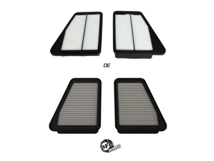 (image for) AFE KIA Stinger & Genesis G70 3.3L Magnum FLOW OE PRO DRY-S Air Filter (Pair) 2019 – 2026